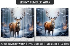 Christmas Deer Tumbler Sublimation | | Christmas Product Image 1