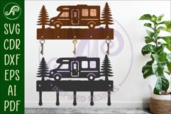 Campervan Key holder designs for wood and metal Product Image 1
