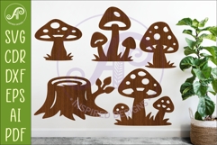 Woodland animal Silhouette shapes for laser cutting Product Image 1