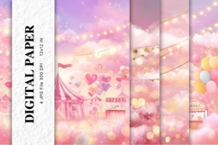Sky Cloud Background Digital Paper Wallpaper_15 Product Image 1