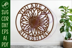 You are my sunshine wall art sign, SVG file. vector Product Image 1