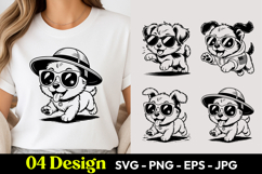 Summer Puppy SVG PNG Product Image 1