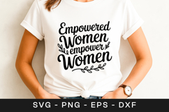 Empowered Women Empower Women Quote SVG PNG Product Image 1