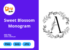 Sweet Blossom Monogram Product Image 1
