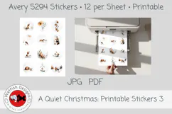 A Quiet Christmas Printable Stickers 3 Product Image 2