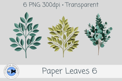 PNG Paper Leaves 6 Product Image 2