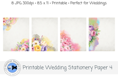 Floral Printable Stationery Paper 4 Product Image 2