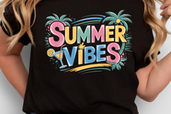 Summer Vibes SVG Design | SVG Cut files Product Image 2