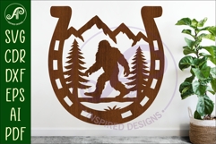 Horse Shoe Bigfoot wall sign Product Image 1