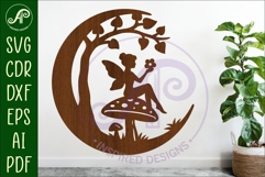 Crescent Moon Fairy wall sign Product Image 1