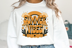 Summer Vibes SVG Design | SVG Cut files Product Image 2