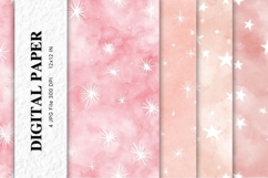 Star Background Party Decor Digital Paper Backdrop Wallpaper Product Image 1