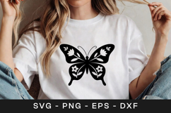 Bold Butterfly Silhouette Design SVG PNG Product Image 1