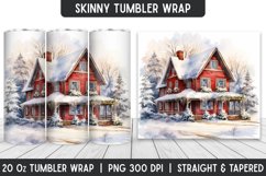 Christmas Tumbler Sublimation Wrap | Christmas Product Image 1