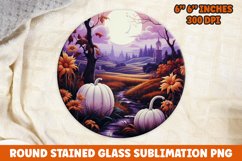 Halloween Round Sublimation| Sublimation | Pumpkin | Fall Product Image 1