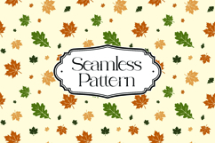 Fall Autumn Seamless Pattern, Digital Paper Product Image 1
