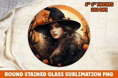 Halloween Round Sublimation| Witch | Halloween Sublimation Product Image 1