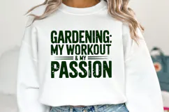 Gardening my Workout & my Passion SVG | Quote | SVG Cut File Product Image 2