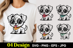 Big Eye Puppy SVG PNG Product Image 1