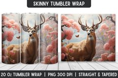 Deer Tumbler Wrap | Sublimation Tumbler | Tumblers Product Image 1