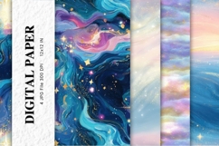 Rainbow glitter Background Wallpaper Sparkles Digital Paper Product Image 1