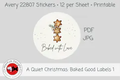 Christmas Baked Goods Printable Labels 1 Product Image 1
