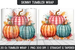 Halloween Pumpkin Tumbler Wrap | Sublimation | Tumblers Product Image 1