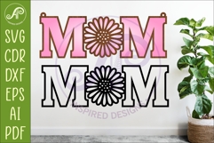 Daisy MOM SVG, Laser Cut Mom Sign, Mother’s Day Hanging Product Image 1