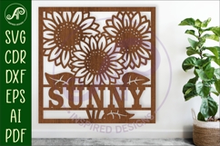 Sunflowers name wall art sign or card Product Image 1