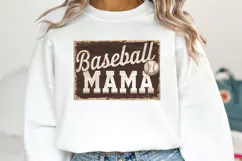 Baseball Mama Clipart | Baseball Png | Sublimation Product Image 1