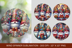 wind spinner - christmas gnome Product Image 1