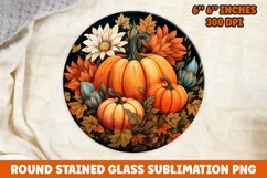 Halloween Round Sublimation| Sublimation | Pumpkin | Fall Product Image 1