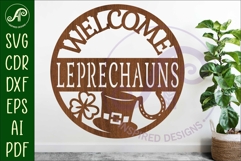 Leprechauns Welcome St. Patrick's Day wall sign Product Image 1