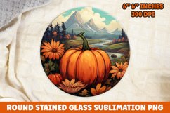 Halloween Round Sublimation| Sublimation | Pumpkin | Fall Product Image 1