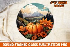 Halloween Round Sublimation| Sublimation | Pumpkin | Fall Product Image 1