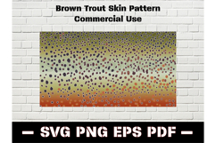 Brown Trout Skin Pattern SVG PNG EPS PDF Product Image 1