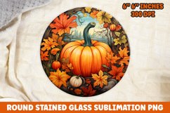 Halloween Round Sublimation| Sublimation | Pumpkin | Fall Product Image 1