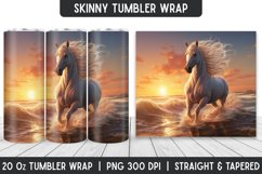 Beautiful Horse Tumbler Wrap | Sublimation Tumbler | Tumbler Product Image 1