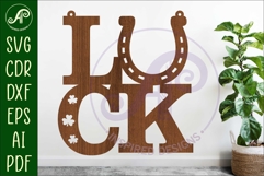 Luck word St. Patrick's Day wall sign Product Image 1