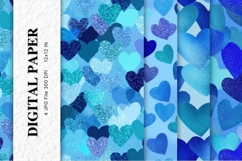 Heart Pattern Valentines Background Wallpaper Digital Paper Product Image 1
