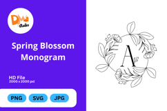 Spring Blossom Monogram Product Image 1