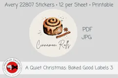 Christmas Baked Goods Printable Labels 3 Product Image 1