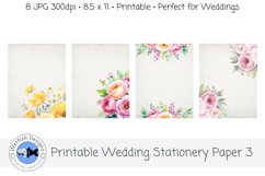 Printable Wedding Stationery Paper 3 Product Image 2