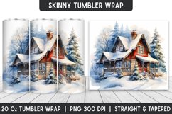 Christmas Tumbler Sublimation Wrap | Christmas Product Image 1