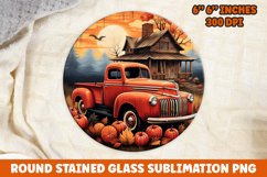Halloween Round Sublimation| Sublimation | Pumpkin | Fall Product Image 1