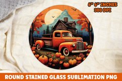 Halloween Round Sublimation| Sublimation | Pumpkin | Fall Product Image 1