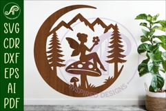 Crescent Moon Forest Fairy wall sign Product Image 1