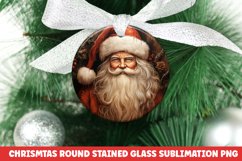 Christmas Round Ornament PNG | Christmas Sublimation | Santa Product Image 1