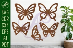 Butterfly silhouettes laser cut out 3 Product Image 1