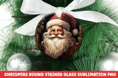 Christmas Round Ornament PNG | Christmas Sublimation | Santa Product Image 1